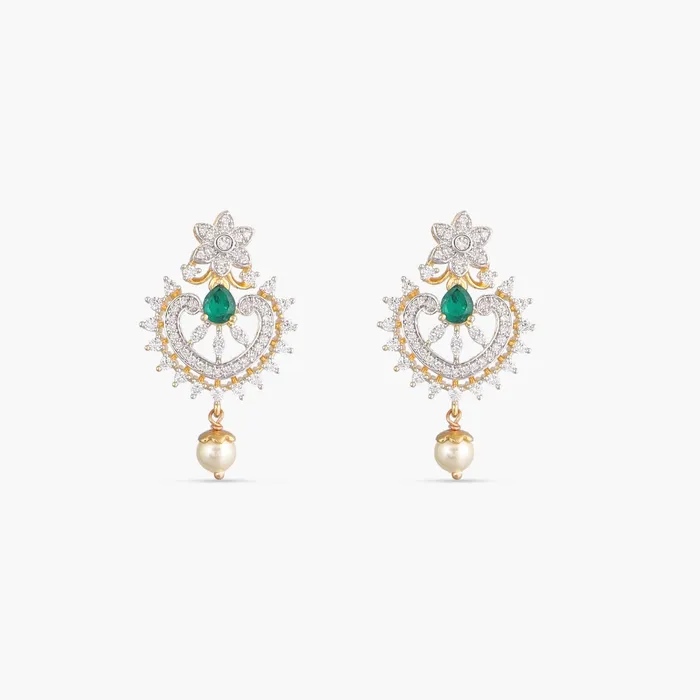SILVER Necklaces Aditi CZ Silver Necklace Set