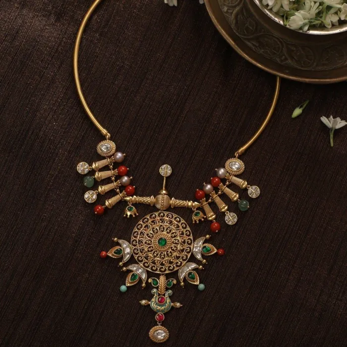 SILVER Necklaces Arvakkali Hasli Modern Silver Necklace