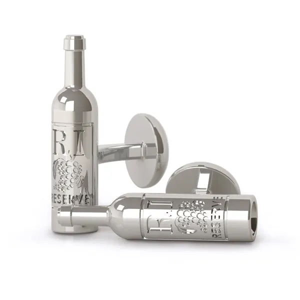 Sterling Silver Wine Bottle Cuff Links Speidel Rings