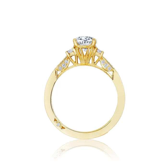 Tacori 18k Yellow Gold Simply Tacori Oval Diamond Engagement Ring Setting 034 CTW International Diamond Center Rings Tacori 18k Yellow Gold Simply Tacori Oval Diamond Engagement Ring Setting 034 CTW International Diamond Center Rings