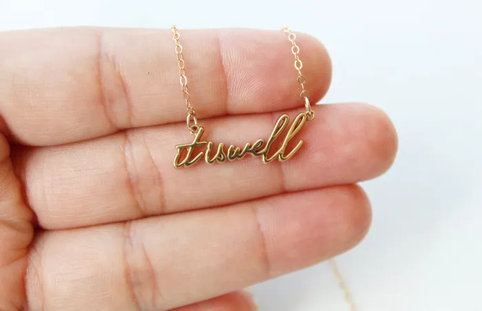The Little Catholic Necklaces It is well with my Soul Necklace