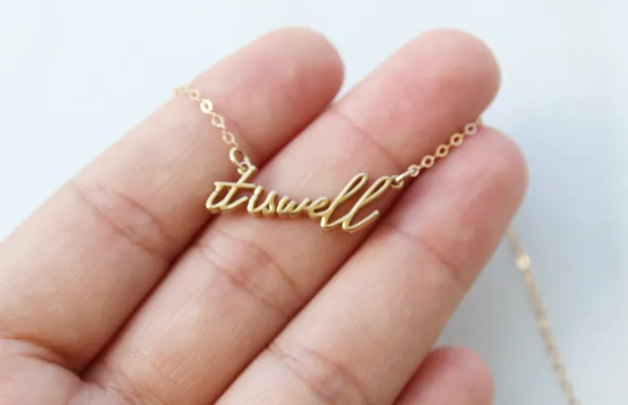 The Little Catholic Necklaces It is well with my Soul Necklace