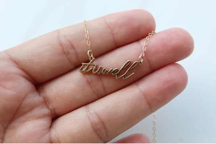 The Little Catholic Necklaces It is well with my Soul Necklace