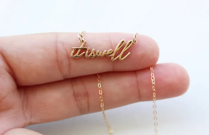 The Little Catholic Necklaces It is well with my Soul Necklace