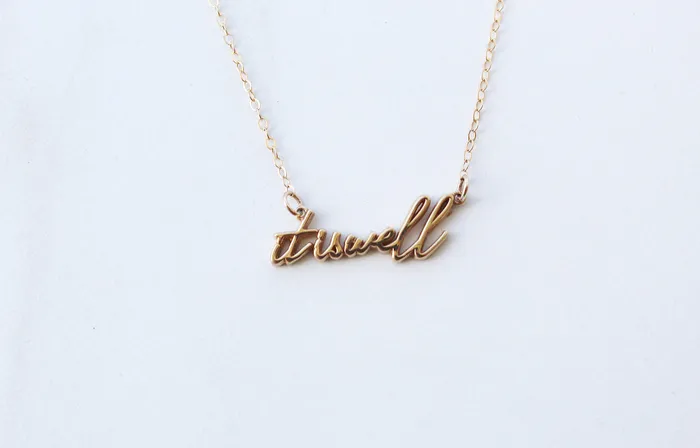 The Little Catholic Necklaces It is well with my Soul Necklace