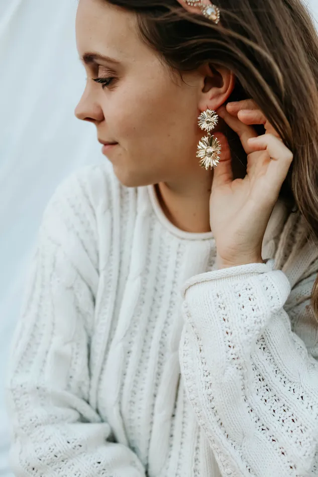TheLittleCatholic Earrings Marys Garden Earrings