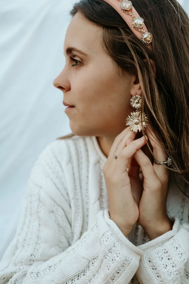 TheLittleCatholic Earrings Marys Garden Earrings