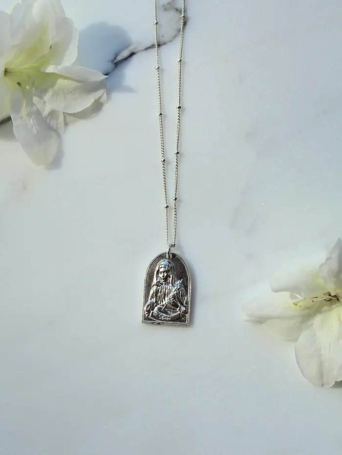 TheLittleCatholic Necklaces St Catherine of Sweden Necklace in Sterling Silver