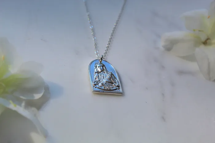 TheLittleCatholic Necklaces St Catherine of Sweden Necklace in Sterling Silver