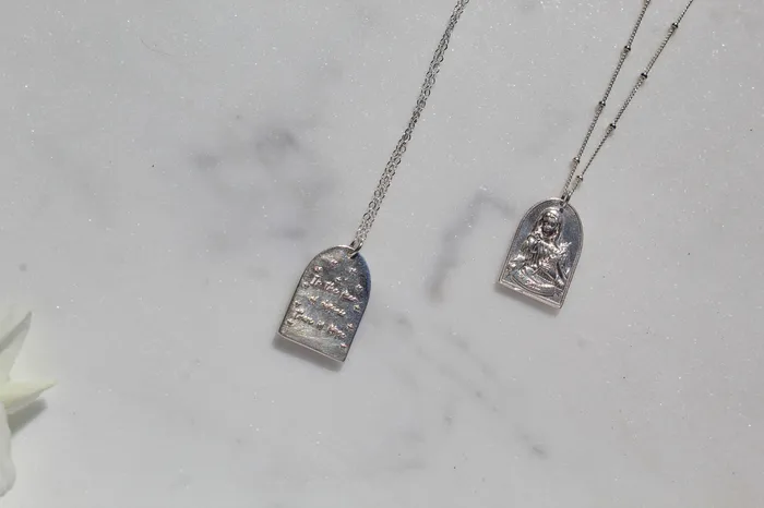 TheLittleCatholic Necklaces St Catherine of Sweden Necklace in Sterling Silver