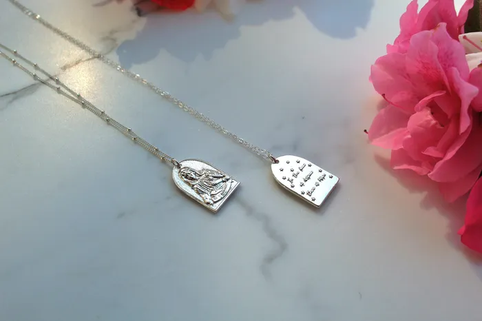 TheLittleCatholic Necklaces St Catherine of Sweden Necklace in Sterling Silver