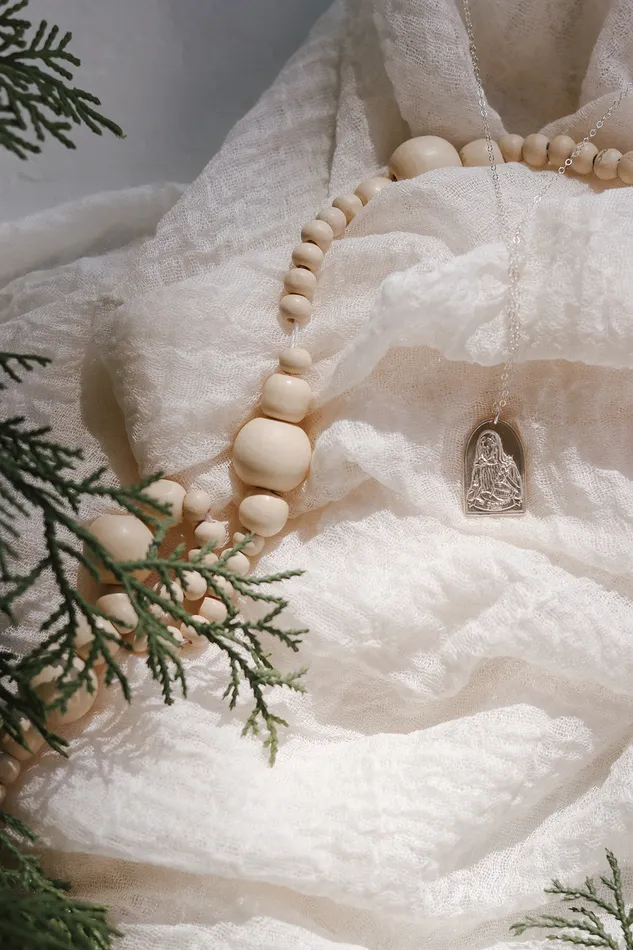 TheLittleCatholic Necklaces St Catherine of Sweden Necklace in Sterling Silver