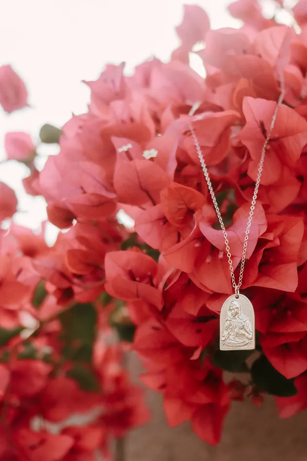 TheLittleCatholic Necklaces St Catherine of Sweden Necklace in Sterling Silver