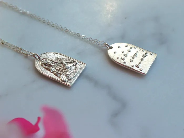TheLittleCatholic Necklaces St Catherine of Sweden Necklace in Sterling Silver