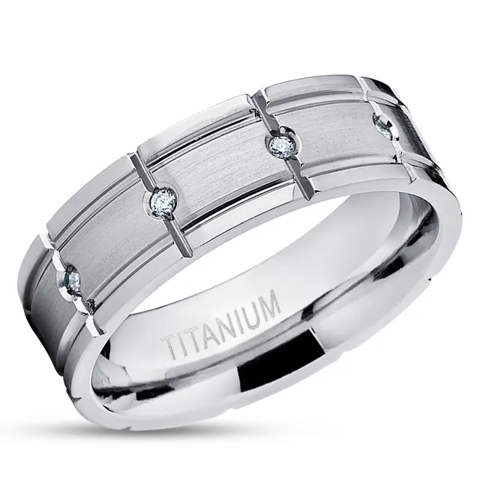 Titanium Wedding Ring White Diamond Ring Diamond Wedding Ring Wedding Band Ring Clean Casting Jewelry Rings Titanium Wedding Ring White Diamond Ring Diamond Wedding Ring Wedding Band Ring Clean Casting Jewelry Rings