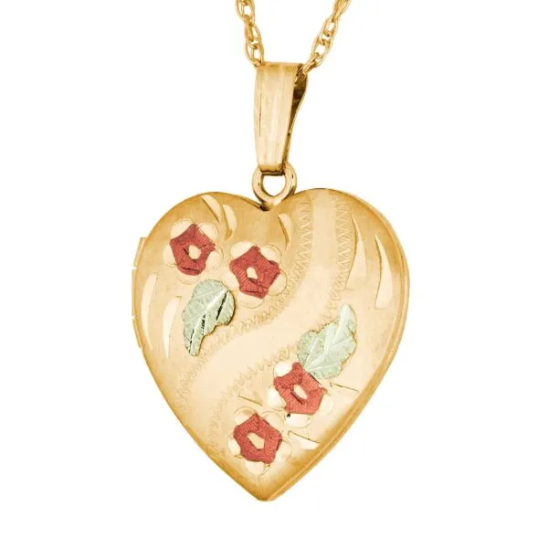 TR Jewelry Concepts Necklaces Landstroms Black Hills Gold Heart Locket