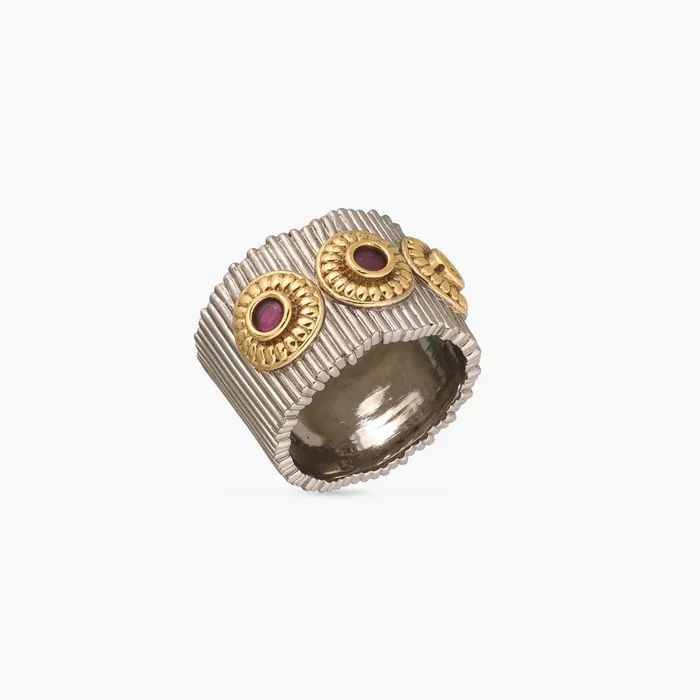 Tribal Band Oxidized Silver Ring SILVER Rings
