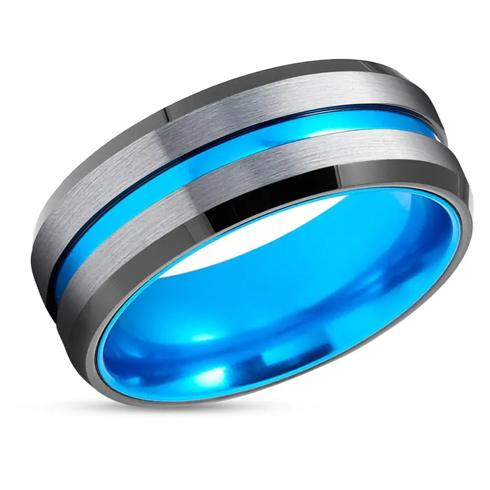 Turquoise Wedding Ring Tungsten Wedding Band Tungsten Carbide Ring Black Ring Clean Casting Jewelry Rings Turquoise Wedding Ring Tungsten Wedding Band Tungsten Carbide Ring Black Ring Clean Casting Jewelry Rings