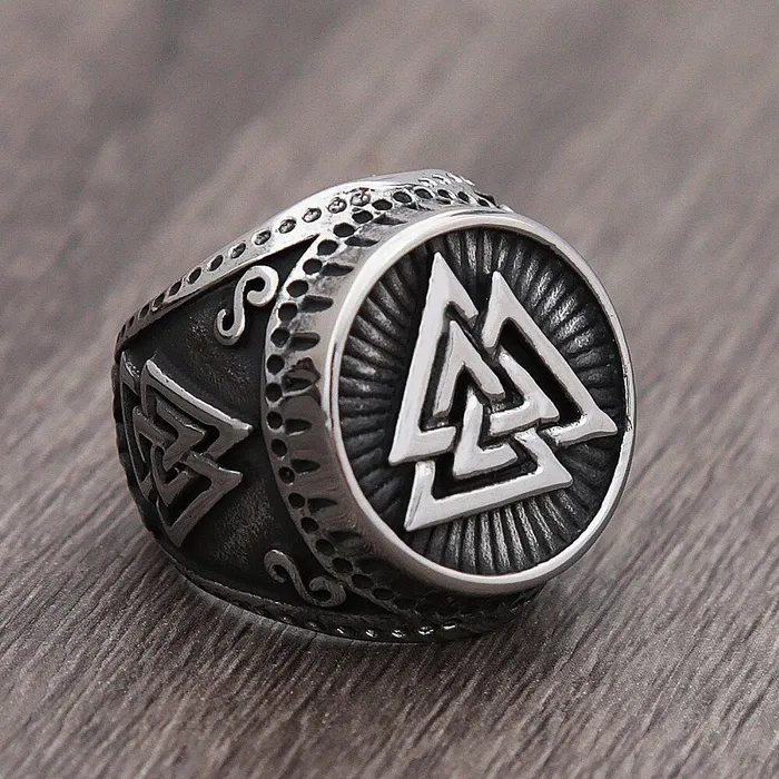 Valhalla Vikings Rings Viking Ring Bronze Valknut