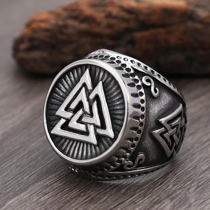 Valhalla Vikings Rings Viking Ring Bronze Valknut