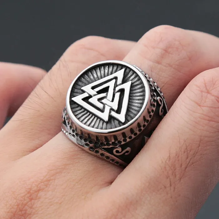 Valhalla Vikings Rings Viking Ring Bronze Valknut