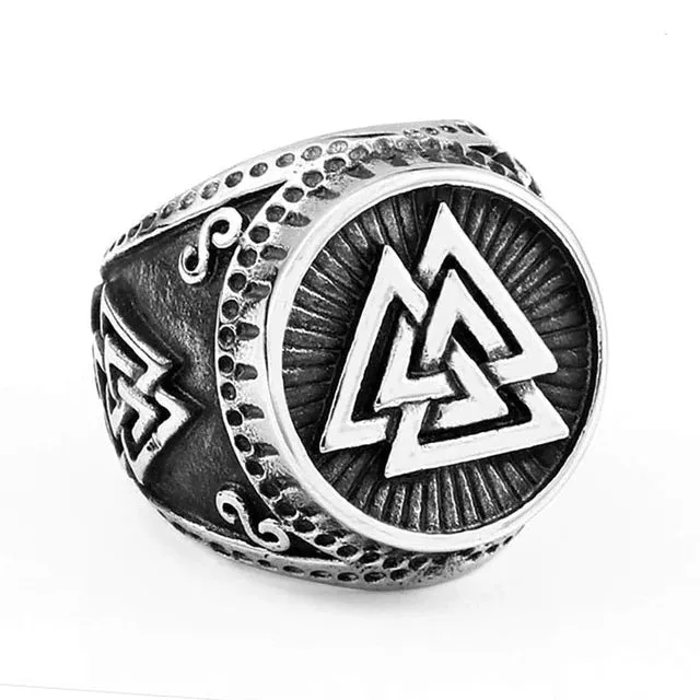 Valhalla Vikings Rings Viking Ring Bronze Valknut