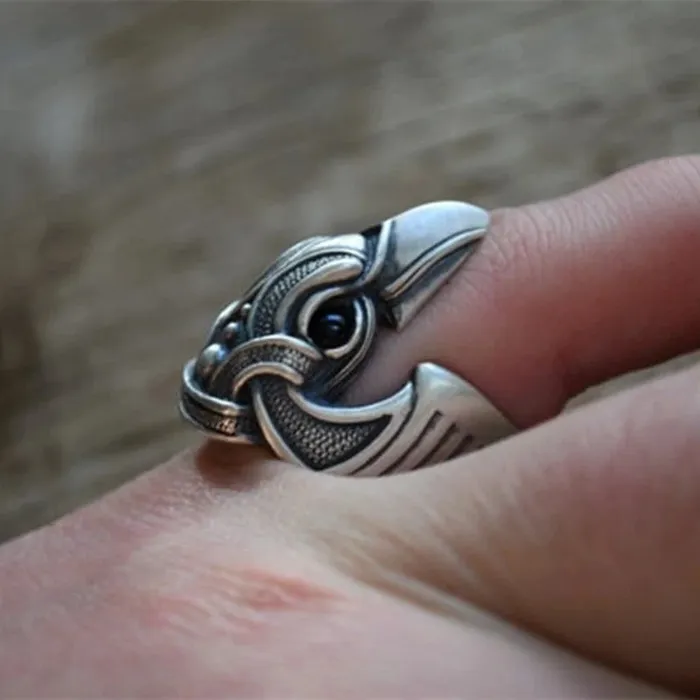 Valhalla Vikings Rings Viking Ring Raven Knot