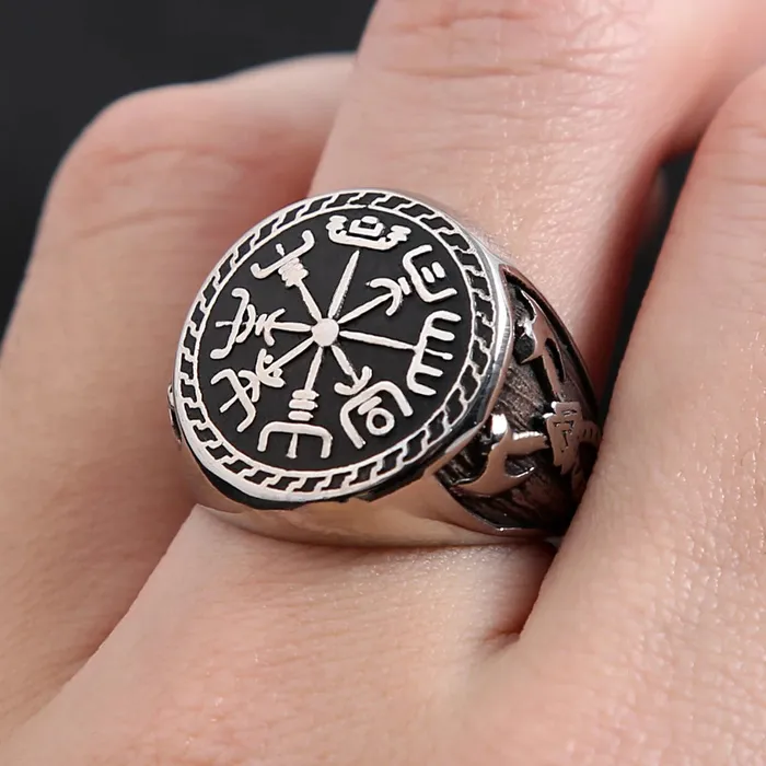 Valhalla Vikings Viking Ring Vegvisir Axes Rings