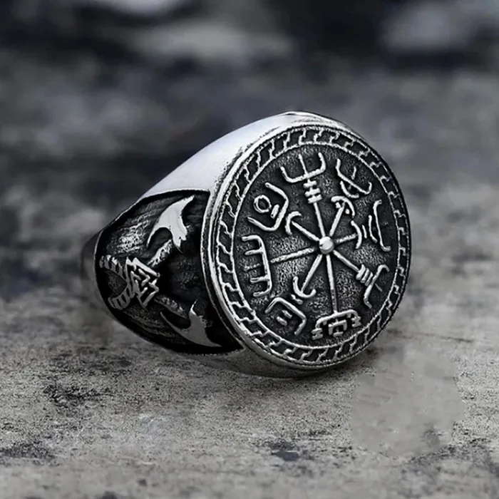 Valhalla Vikings Viking Ring Vegvisir Axes Rings