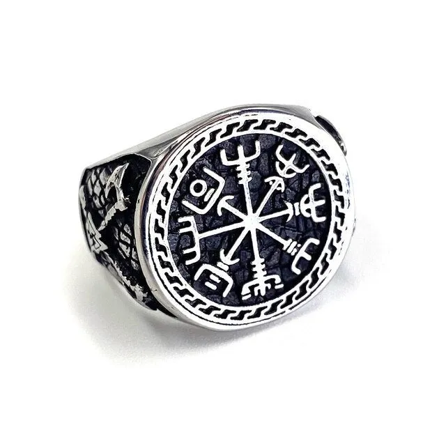 Valhalla Vikings Viking Ring Vegvisir Axes Rings
