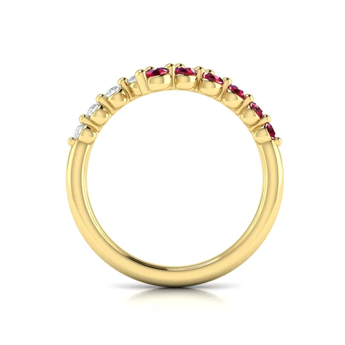 Vlora Adella14K Diamond and Ruby Open Wrap Ring 026CTW Diamond 036CTW Ruby Shop IDC estore Rings