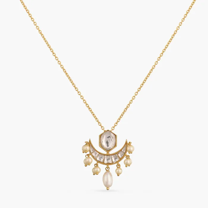 Zahira Moissanite Silver Pendant Necklace SILVER Necklaces