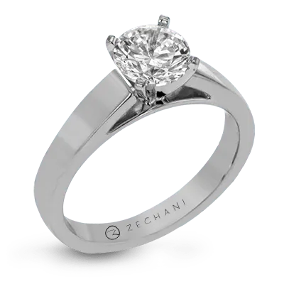 Zeghani Solitaire Engagement Ring Setting International Diamond Center Rings