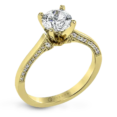 Zeghani Solitaire Engagement Ring Setting International Diamond Center Rings Zeghani Solitaire Engagement Ring Setting International Diamond Center Rings